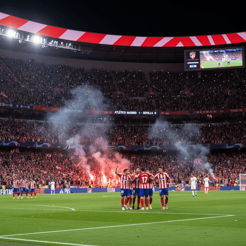 Atletico crushed Sevilla in La Liga match.