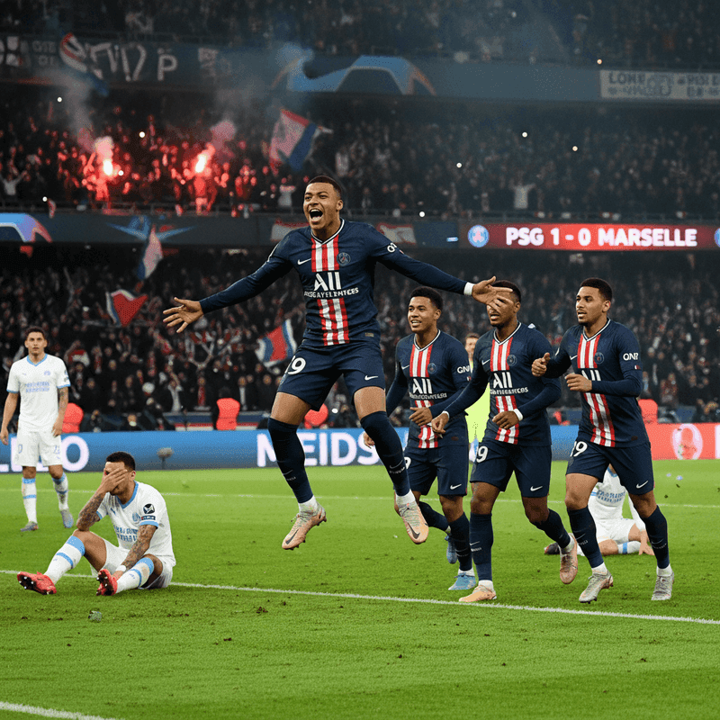 PSG secured a crushing victory over Marseille in the French football classic.