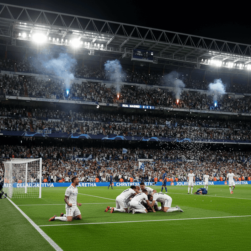 Real Madrid snatched victory from Bayer in the Champions League