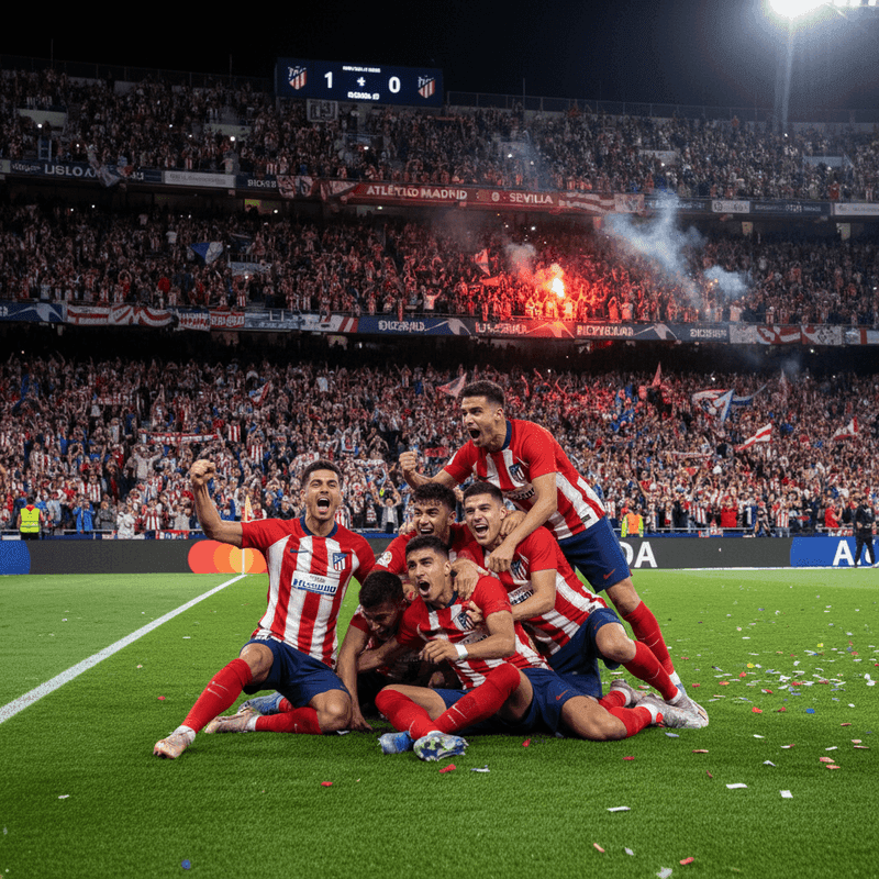 Atletico crushed Sevilla 4-0 in the La Liga match