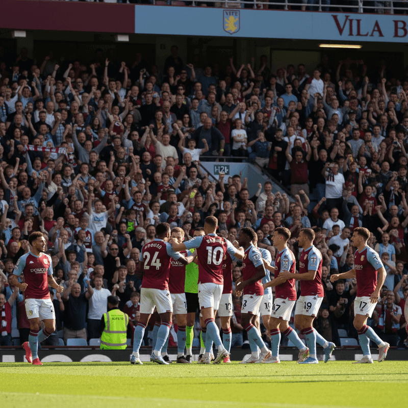 Aston Villa crushed Brighton 4-0 in the Premier League match.