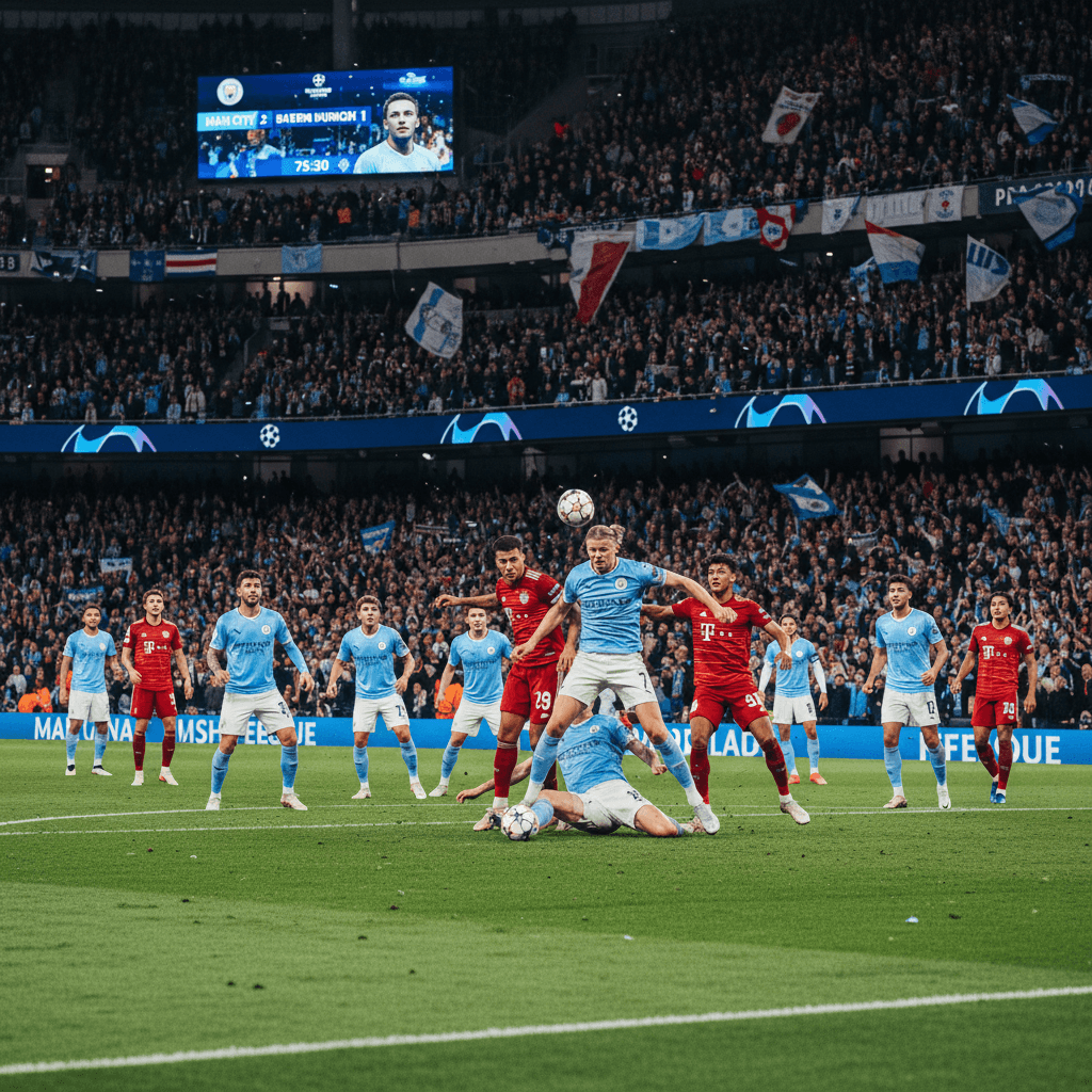 Manchester City crushed Bayern Munich in the Champions League quarterfinals.