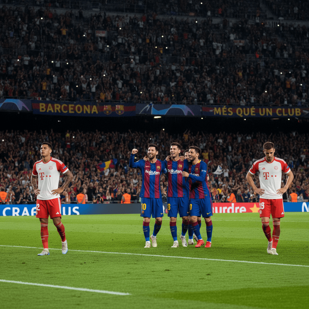 Barcelona crushed Bayern Munich in the Champions League quarterfinals.