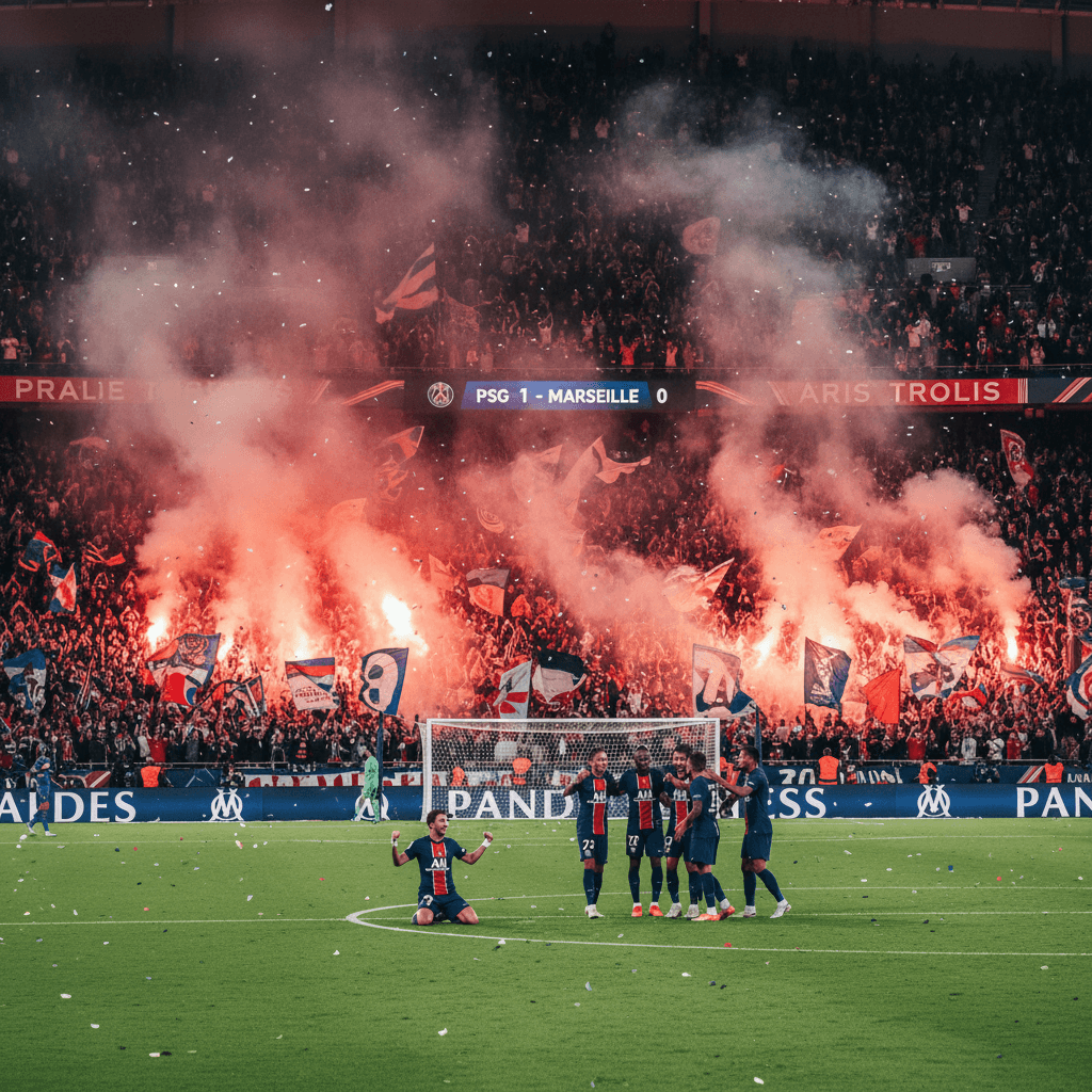 PSG crushed Marseille in the classic French football match