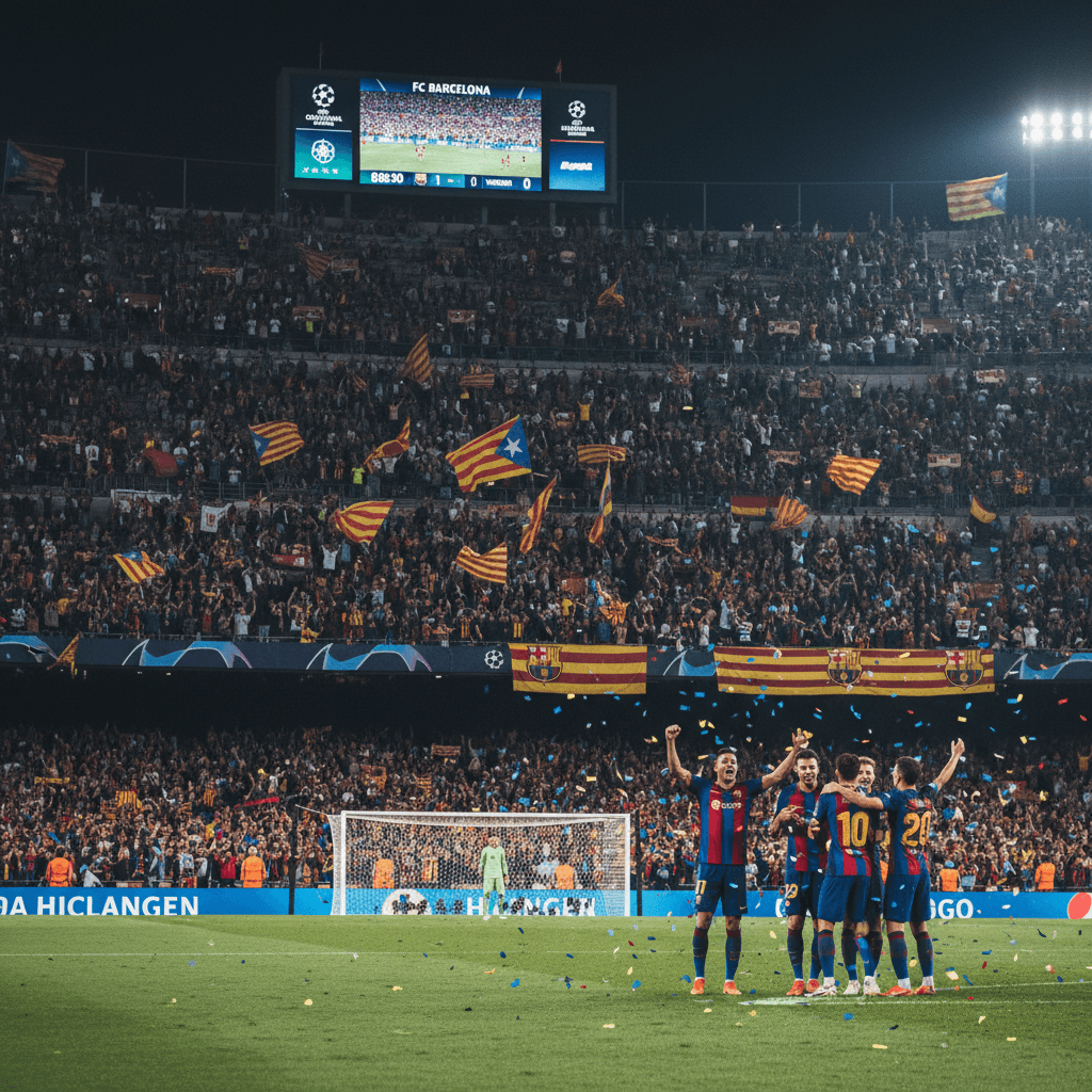 Barcelona crushed Manchester City in the Champions League quarterfinals.