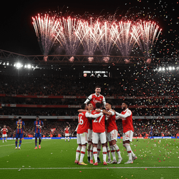 Arsenal crushed Barcelona in the Champions League quarter-finals.