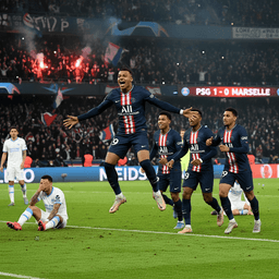 PSG secured a crushing victory over Marseille in the French football classic.
