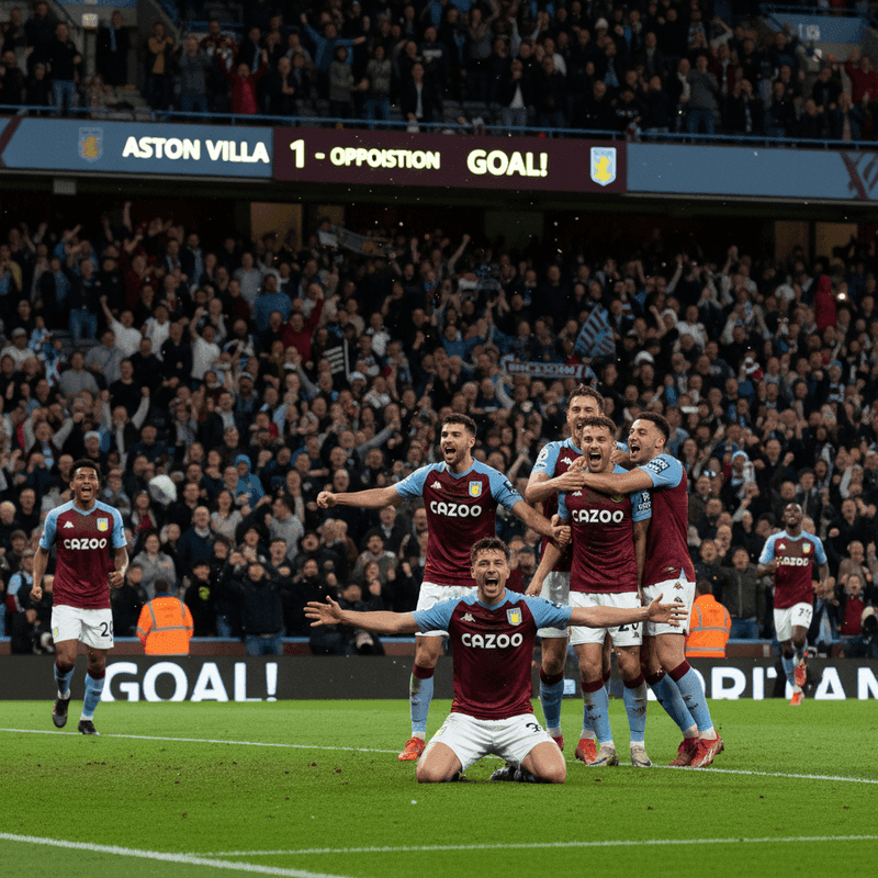 Aston Villa thrashed Brighton 4-1 in the 30th round of the Premier League.
