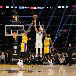 Doncic recorded a triple-double in the game against the Lakers.