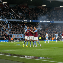 Aston Villa crushed Brighton 4:0 in the battle for European spots.
