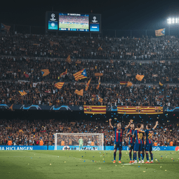 Barcelona crushed Manchester City in the Champions League quarterfinals.